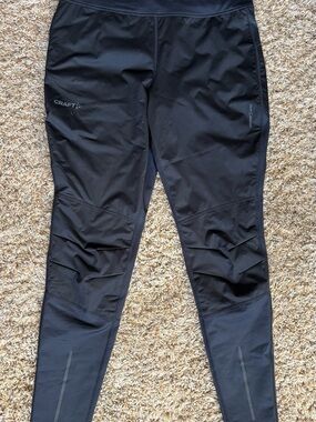 Craft Black Reflective Winter Running Tights